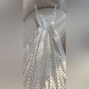 Classic White Polka Dot